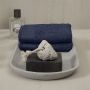 Seahorse Pure gastendoek 30x50cm indigo (6 stuks)