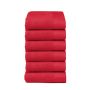 Seahorse Pure gastendoek 30x50cm rood (6 stuks)