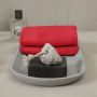 Seahorse Pure gastendoek 30x50cm rood (6 stuks)