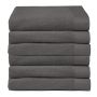 Seahorse Pure baddoek 60x110cm grafietgrijs (6 stuks)