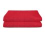 Seahorse Pure douchelaken 70x140cm rood (2 stuks)