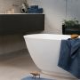 Seahorse Ridge gastendoek 34x50cm denim (6 stuks)