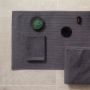 Seahorse Ridge badmat 50x90cm granietgrijs (2 stuks)