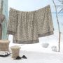 Seahorse Jaguar strandlaken 100x180cm katoen beige