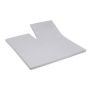 Cinderella Sundays enkele splittopper hoeslaken 200x200cm satijn lichtgrijs (tot 15cm)