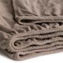 Cinderella topper hoeslaken 140x200/210cm badstof taupe (tot 15cm)