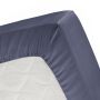 Cinderella enkele splittopper hoeslaken 200x200/210cm jersey donkerblauw (tot 15cm)