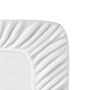 Cinderella enkele splittopper hoeslaken 140x200/210cm molton stretch wit (tot 15cm)