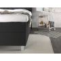 Shurgard opbergboxspring 140x200cm antraciet met NASA topdekmatras