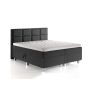 Grande opbergboxspring 140x200cm antraciet met Hybrid topdekmatras