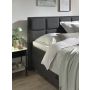 Grande opbergboxspring 180x200cm antraciet met Hybrid topdekmatras