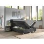 Grande opbergboxspring 180x200cm antraciet met Hybrid topdekmatras