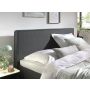 Slim opbergboxspring 180x200cm antraciet met Hybrid topdekmatras