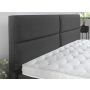 Quattro opbergboxspring 180x200cm antraciet met Hybrid topdekmatras