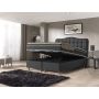 Marrakech opbergboxspring 160x200cm zwart