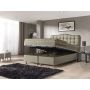 Marrakech opbergboxspring 180x200cm taupe met Hybrid topper
