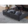 Monaco Premium opbergboxspring 160x200cm antraciet
