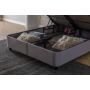 Cannes opbergboxspring 180x200cm grijs