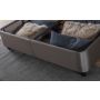 Toulon opbergboxspring 140x200cm grijs