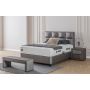 Toulon opbergboxspring 160x200cm grijs