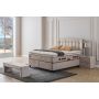 Monte Carlo opbergboxspring 140x200cm beige