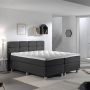 Gustavo Comfort vlakke boxspring 180x200cm antraciet met Hybrid topper