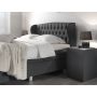 Nice Comfort vlakke boxspring 180x200cm antraciet
