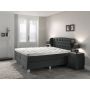 Nice Comfort vlakke boxspring 180x200cm antraciet