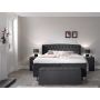 Nice Comfort vlakke boxspring 180x200cm antraciet
