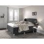 Nice Comfort vlakke boxspring 180x200cm antraciet