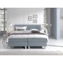 Comfort 2.0 vlakke boxspring 140x200cm lichtblauw
