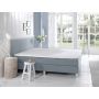Comfort 2.0 vlakke boxspring 140x210cm lichtblauw