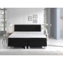 Comfort 2.0 vlakke boxspring 90x210cm zwart