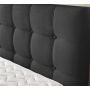 Arizona 1.0 elektrische boxspring 140x200cm antraciet met Hybrid topper