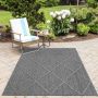 Patara Baka buitenkleed laagpolig rechthoek 200x290cm grijs
