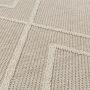 Patara Zigzag buitenkleed laagpolig rechthoek 160x230cm beige
