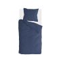 Soft Structure dekbedovertrek 140x220cm donker blauw