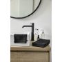 Bath Basics washand 16x21cm zwart (4 stuks)