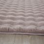 Ambiance 3D vloerkleed fluffy hoogpolig loper 80x150cm beige