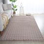 Ambiance 3D vloerkleed fluffy hoogpolig loper 80x150cm beige