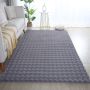 Ambiance 3D vloerkleed fluffy hoogpolig loper 80x250cm grijs