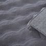 Ambiance 3D vloerkleed fluffy hoogpolig loper 80x250cm grijs