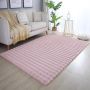 Ambiance 3D vloerkleed fluffy hoogpolig rechthoek 140x200cm roze