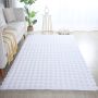 Ambiance 3D vloerkleed fluffy hoogpolig rechthoek 140x200cm wit