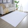 Ambiance 3D vloerkleed fluffy hoogpolig rechthoek 140x200cm wit
