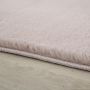 Pouffy vloerkleed fluffy hoogpolig rechthoek 140x200cm beige