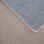 Pouffy vloerkleed fluffy hoogpolig rechthoek 140x200cm beige