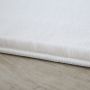 Pouffy vloerkleed fluffy hoogpolig loper 60x110cm crème