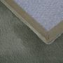 Pouffy vloerkleed fluffy hoogpolig rond Ø 120cm groen