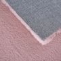 Pouffy vloerkleed fluffy hoogpolig rechthoek 140x200cm roze